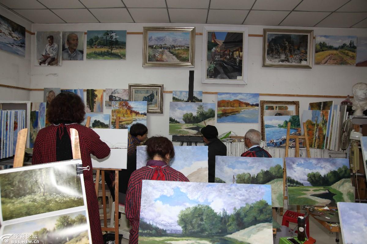 叶君川和他的老年油画班