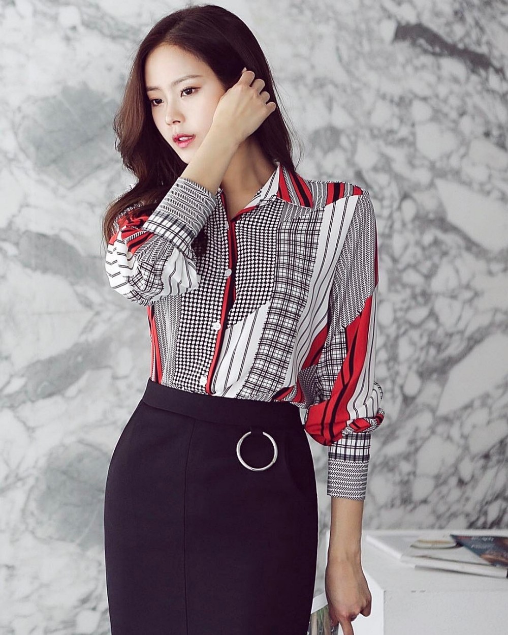 韩国网红模特小姐姐，却已是两个孩子的辣妈，对抗衰老自有妙招