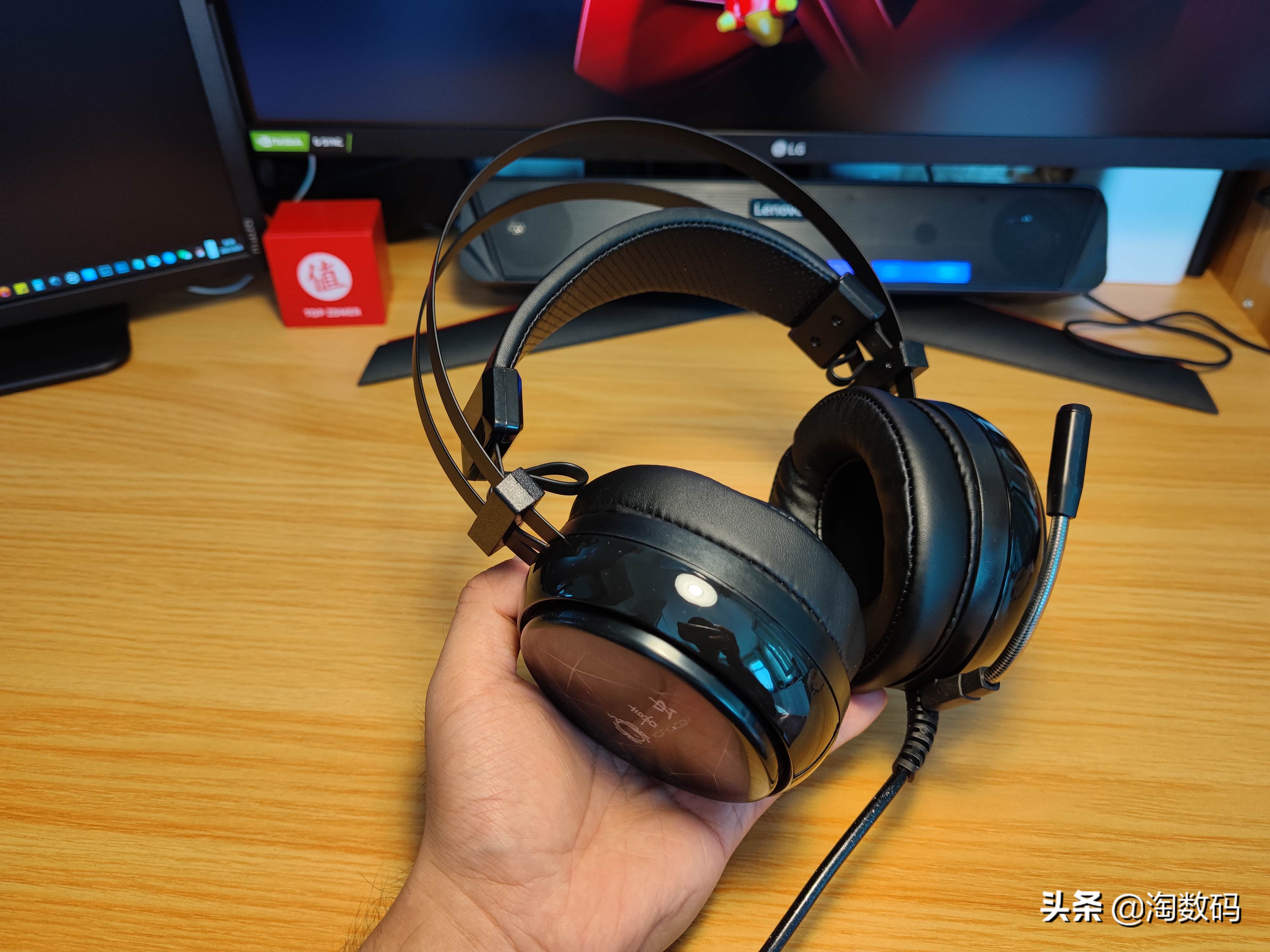 拆验声卡辩真身：￥49元因丑贬值虚拟7.1声道游戏耳麦，爆拆验票