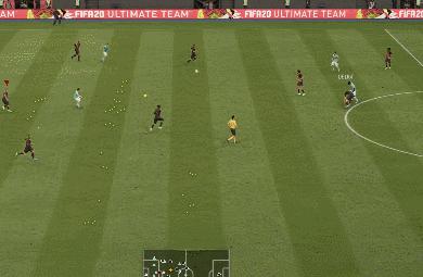 FIFA20中C罗左脚外脚背世界波怒射死角破门国米，谁都防不住