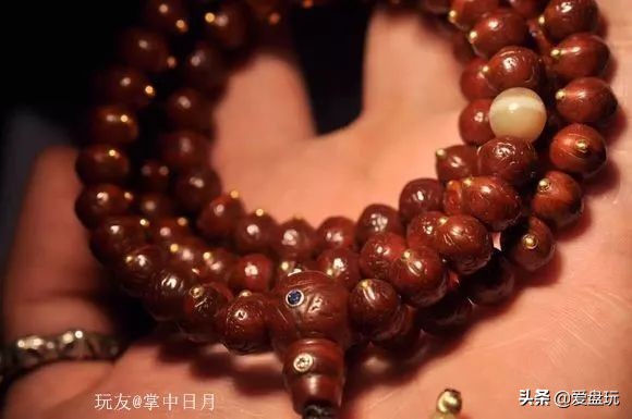 盘玩包浆后变黑的文玩,包浆手串盘玩11毫米