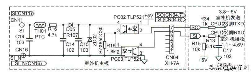 海信变频空调通信电路检修,海信变频空调通信故障