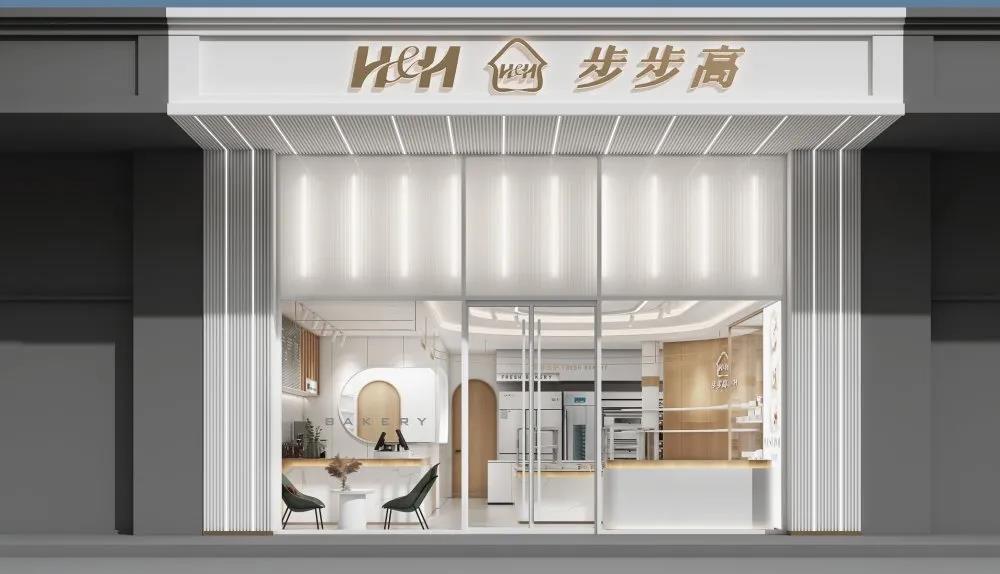 蛋糕店简装修风格图片,新中式蛋糕店极简风格