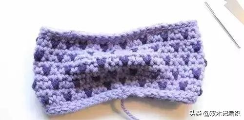 蝴蝶结的钩法教程全过程,金边蝴蝶结钩针详细教程图解