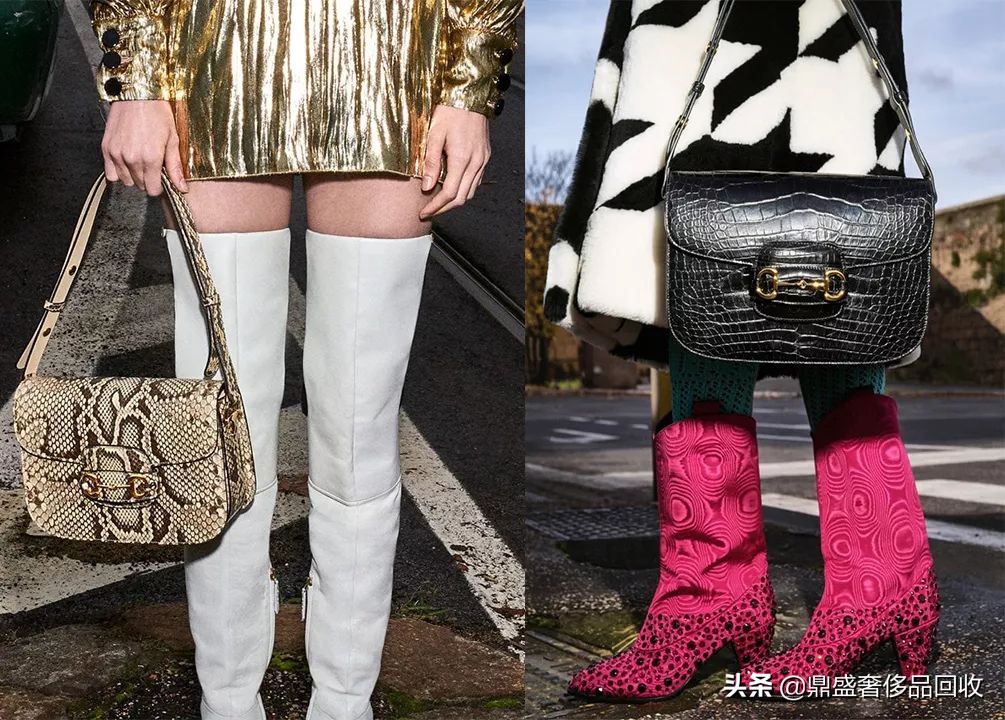 gucci1955马衔扣系列经典重塑,gucci1955马衔扣包复古又时髦