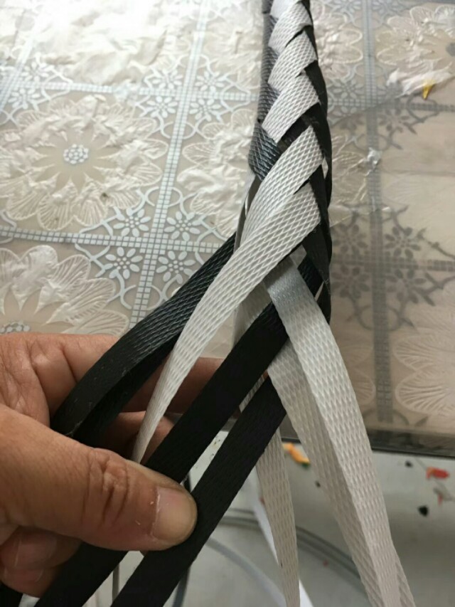 手工编织筐子立体花样图案教程,编筐图解