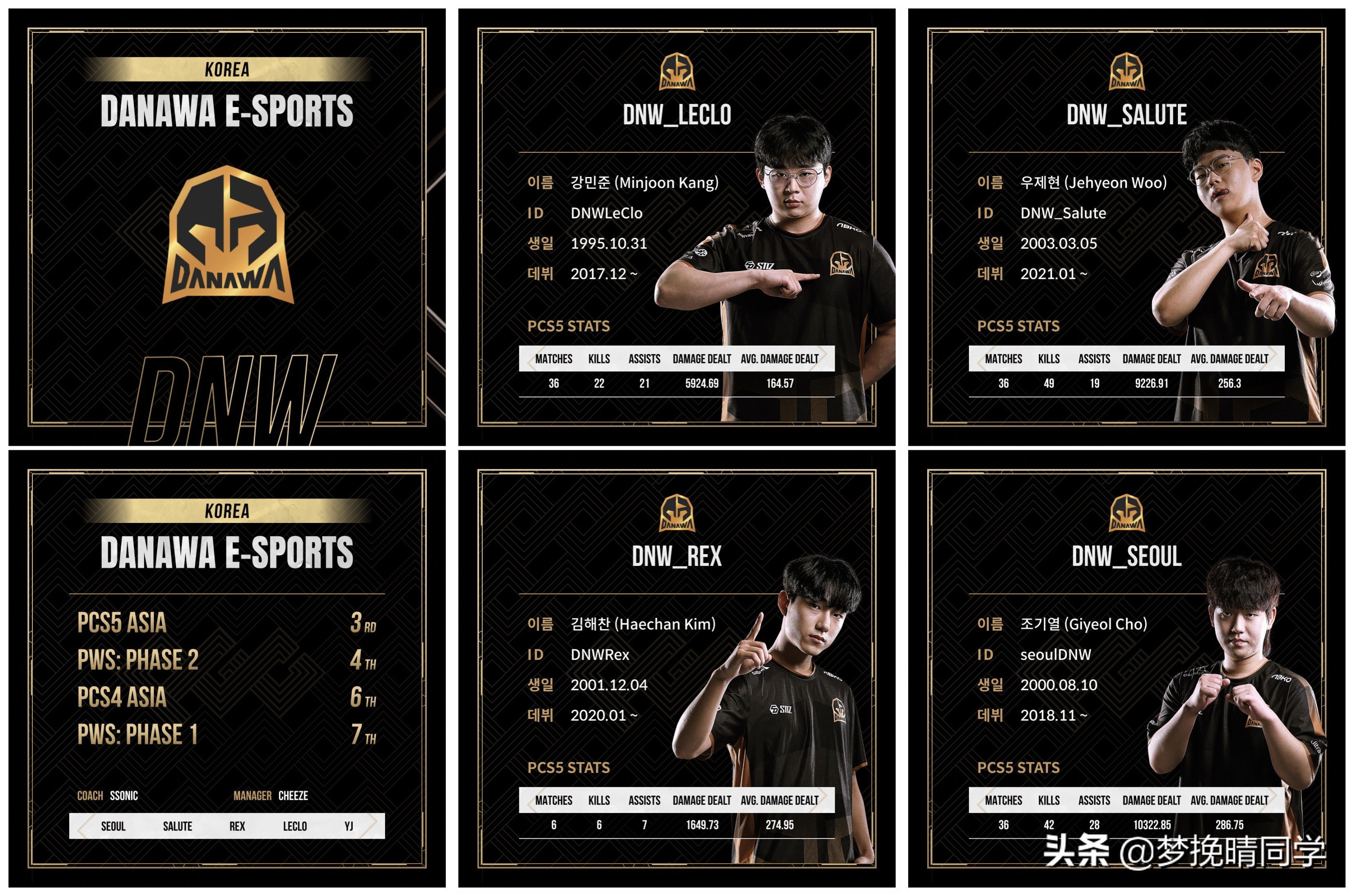 GEN公布PGC参赛选手数据，DNW被全面碾压，PeRo两大超巨申请出战