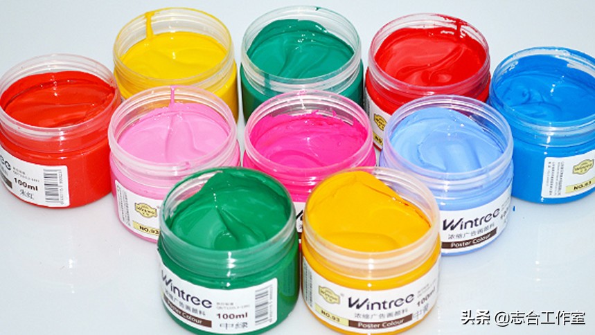 烧钱水粉画,水彩颜料省钱