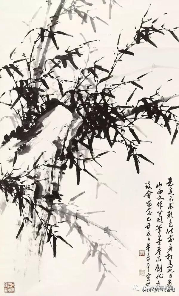 国画教程竹子的写意画法,国画写意竹子画法步骤