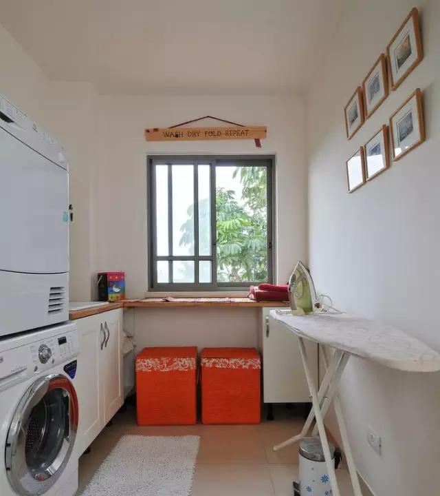 家庭洗衣房设计方案,楼梯下空间设计成洗衣房