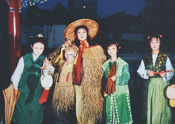 红楼梦贾宝玉戴斗笠是哪一集,三版红楼梦林黛玉给宝玉戴斗笠