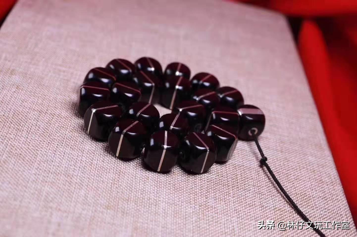 椰蒂手串原生态还是手工磨的好,椰蒂108颗手串佩戴图解