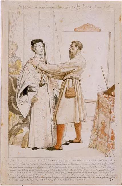 杭州麓山画室研习社|安格尔:优美而纯情的人体艺术大师