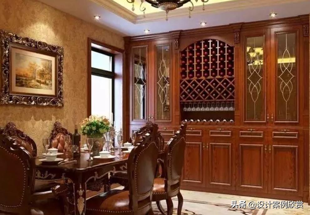 现代简约餐厅客厅隔断酒柜1.2米,餐厅酒柜设计实景图