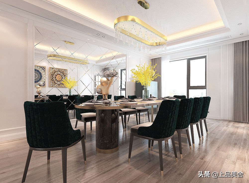 装修美式轻奢风格大平层,大平层200-300平美式轻奢风格