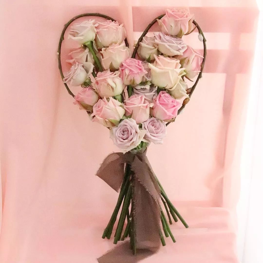 表白神器｜心形花束图片集锦（含教程）
