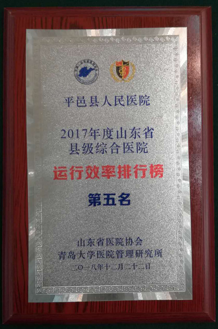 「平邑县人民医院又双叒叕获奖了！」山东省县级公立综合医院排行榜发布平邑县人民医院荣登综合排名榜首