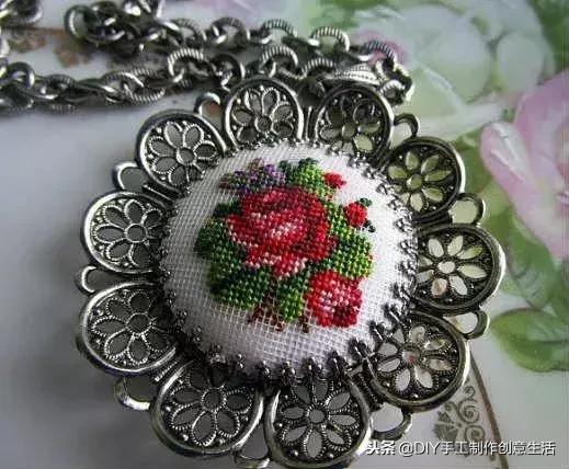 如何绣项链,手工项链绣法