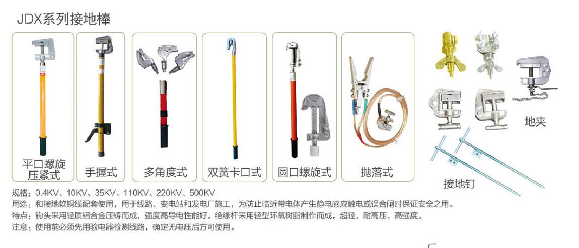 110kv架空线路携带型短路接地线,接地线怎么选