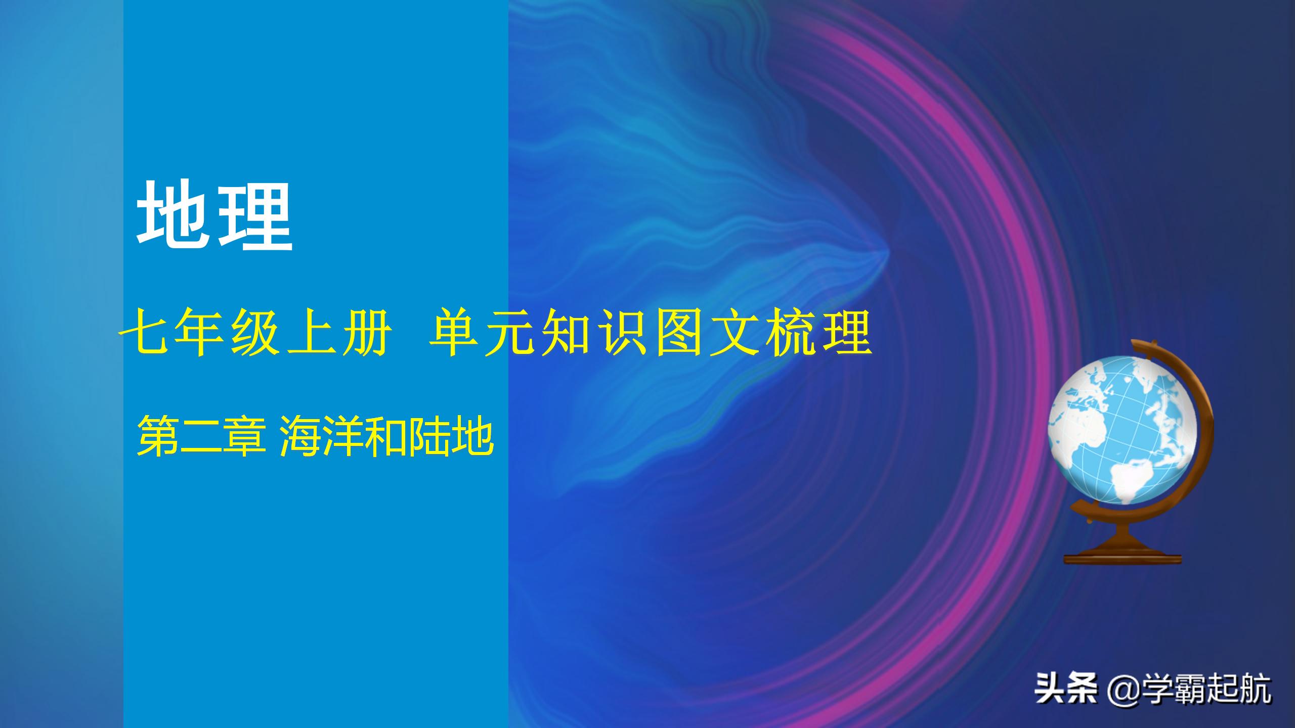七年级地理上册单元知识点+考点图文梳理，章节知识高效学习必备
