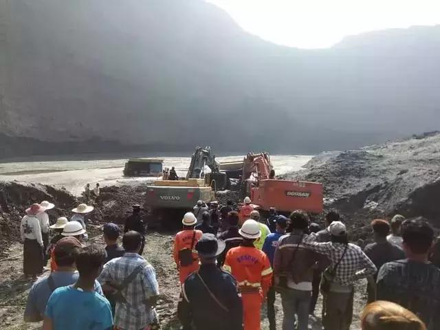 缅甸帕敢翡翠矿区发生大规模塌方,缅甸翡翠矿区塌方