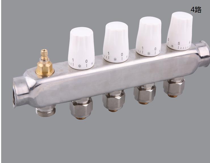 地暖中分集水器图解,地暖管的分水器