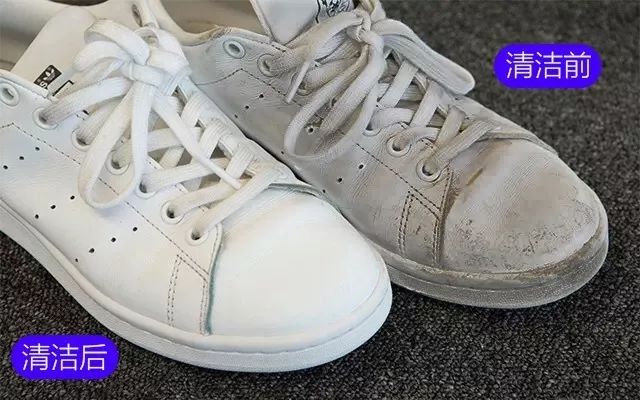 白鞋泛黄清洗神器,白鞋变黑清理的神器