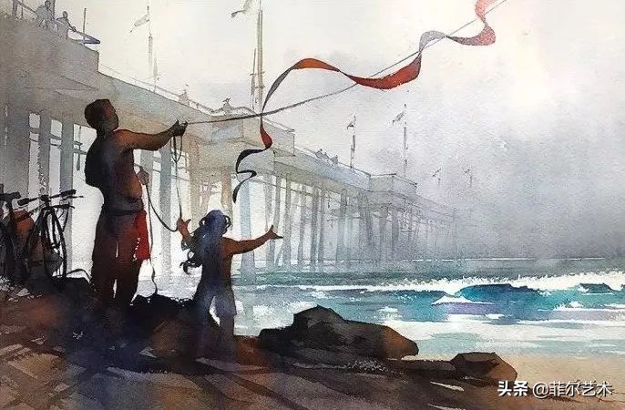 水彩意境图片欣赏,水彩颜色丰富