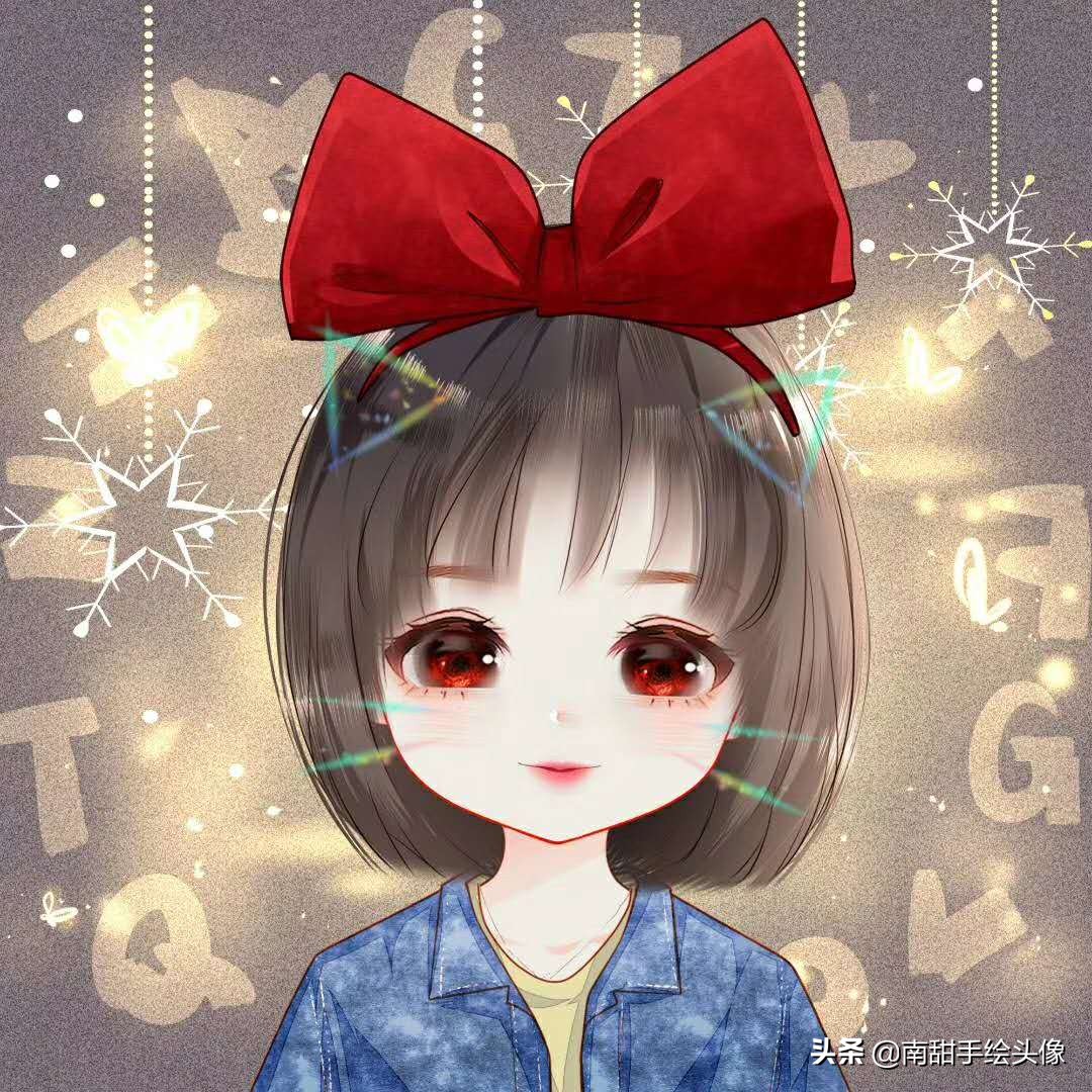 森系小清新手绘头像插画女,2022年头像女生小清新手绘