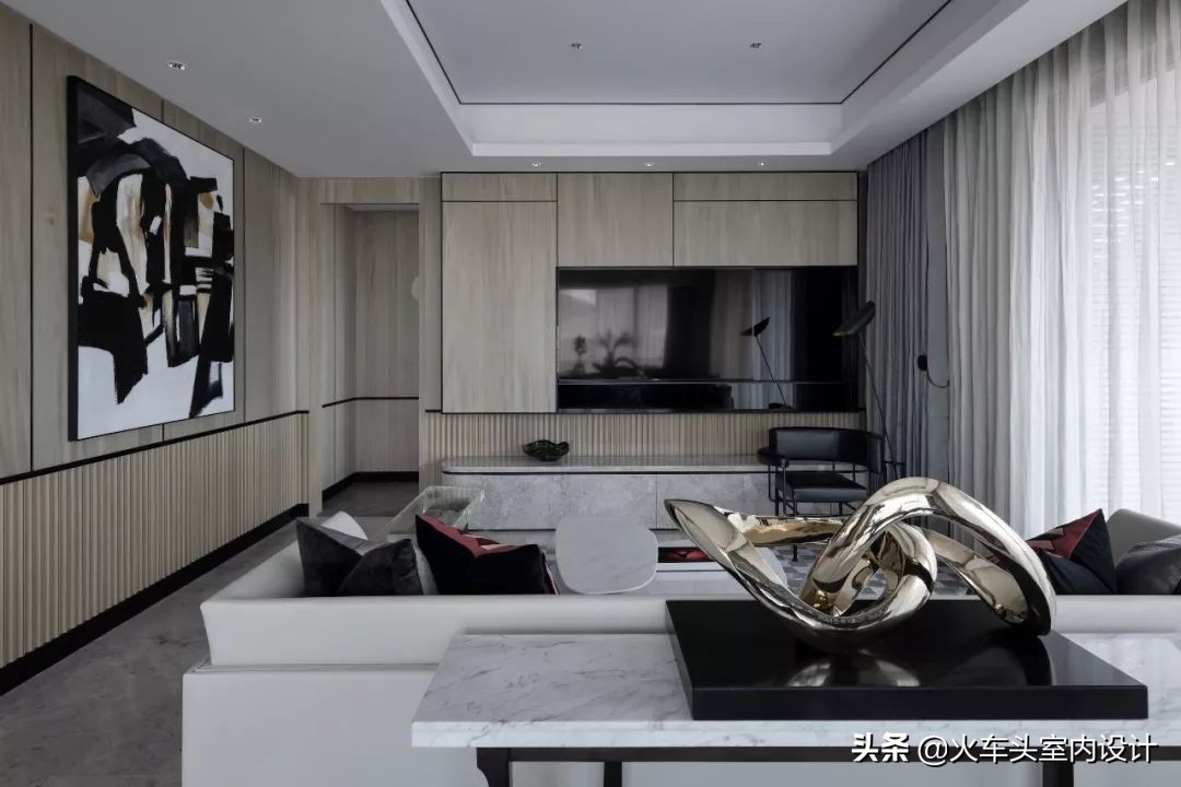 意式顶级轻奢风样板房,意式轻奢样板间