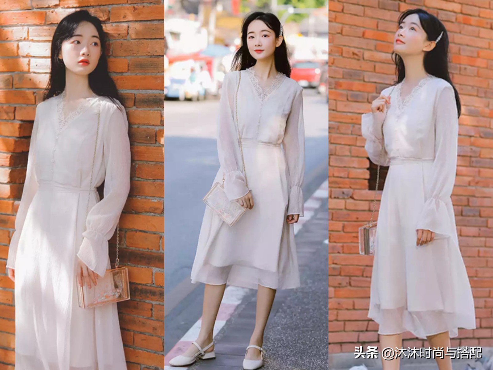 春季雪纺拼接连衣裙,雪纺连衣裙今年最流行的