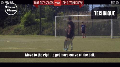 足球技巧射门,夸雷斯马外脚背射门