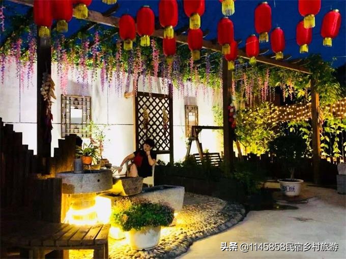 蓝天下的蓟县农家院,蓟县农家院山里的美景