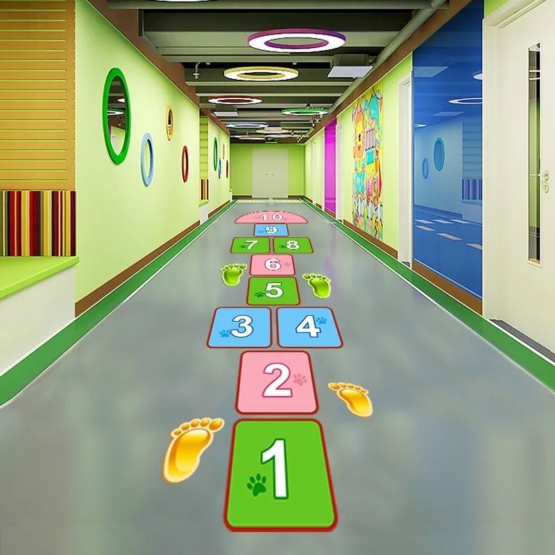 幼儿园外围墙贴纸,幼儿园贴纸墙贴造型