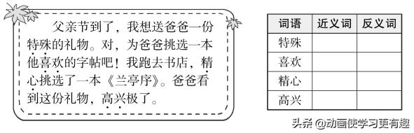新部编二年级语文下册反义词复习,二年级下语文期末复习重点反义词