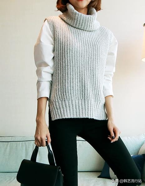这个季节女穿什么衣服,早春款韩系温柔风蝴蝶结针织毛衣
