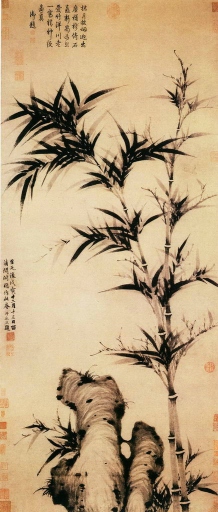 画竹的书画名家,画竹入门基础画法