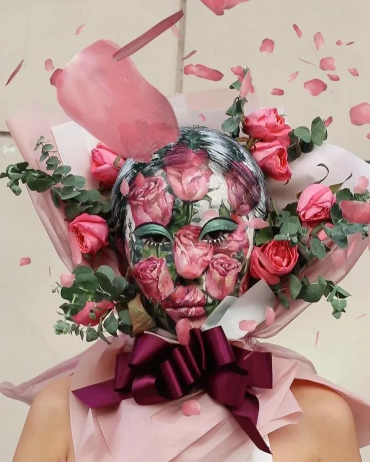 她在画画,神奇的视觉错觉画画