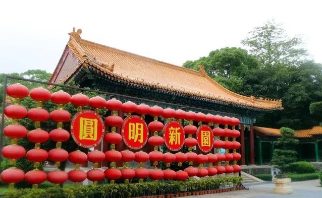 珠海圆明新园建成花费多少钱,珠海圆明新园景区一角