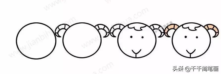 超级可爱的简笔画动物头像,呆萌小动物头像图片简笔画