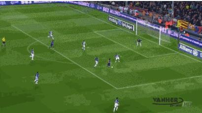 梅西这球绝了原版,梅西变向节奏忽悠了整个后防线