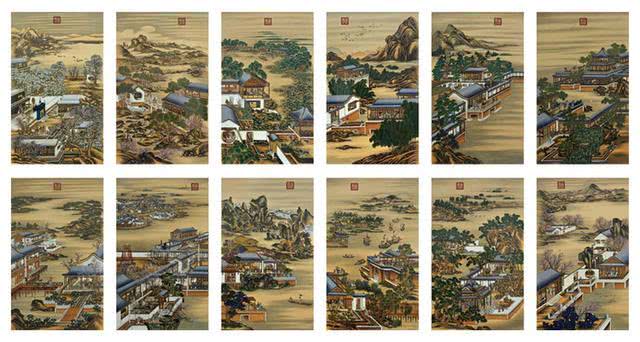 郎世宁雍正十二月行乐图价格,郎世宁雍正十二月行乐图长卷欣赏