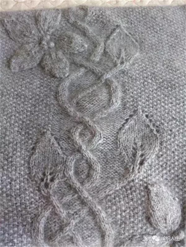 绞花领子棒针图解,棒针绞花背心教程