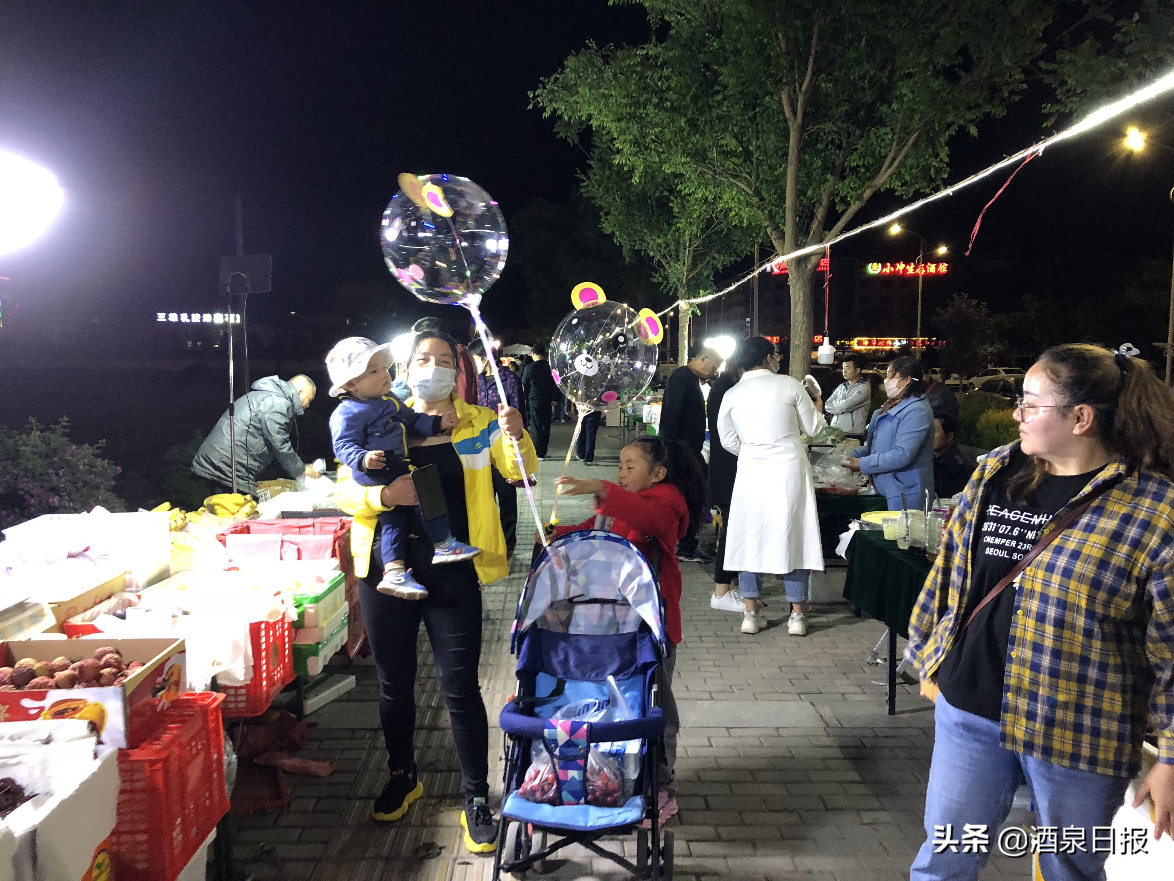 酒泉阳光市场夜市,酒泉夜市最新消息