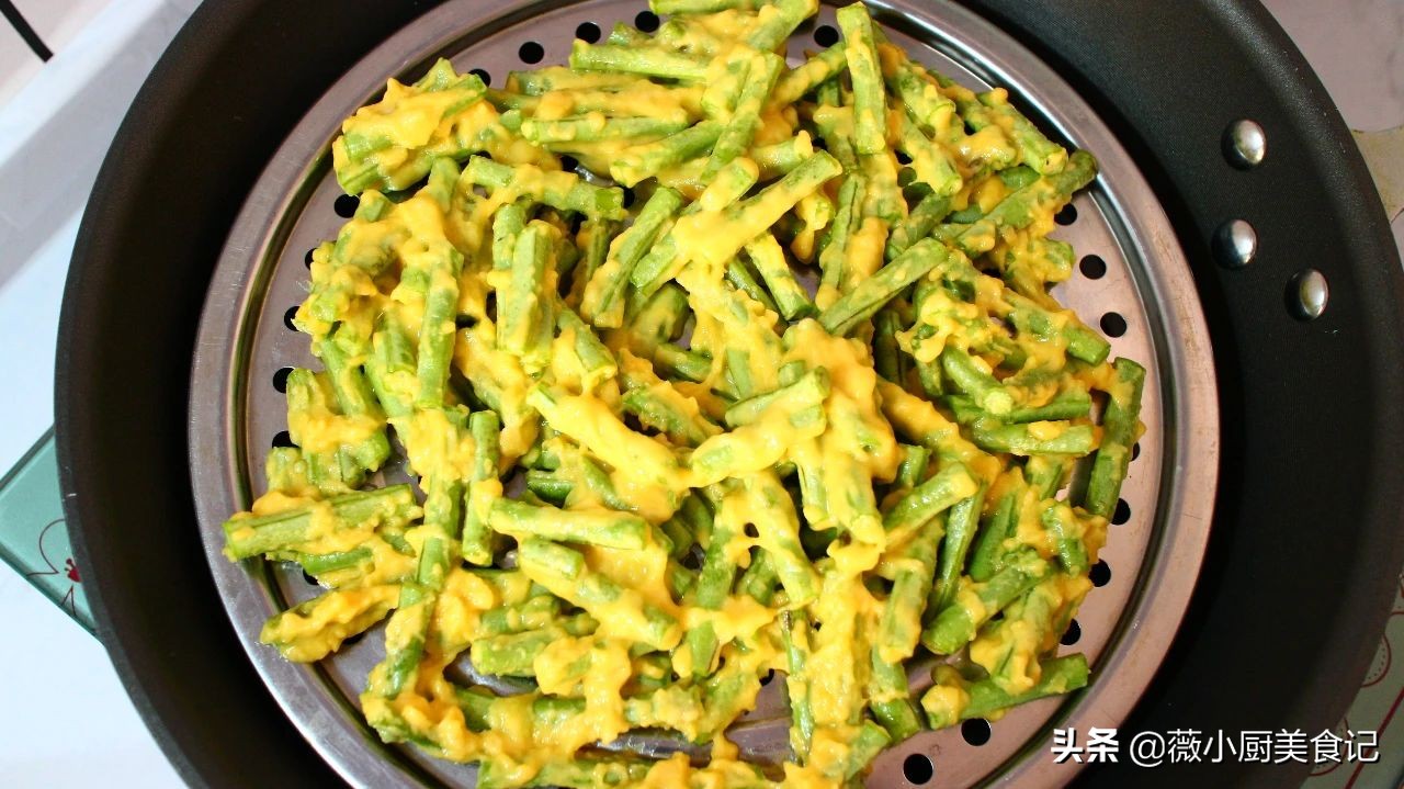 豇豆蒸菜怎么调,豇豆怎么蒸菜疙瘩汤好吃
