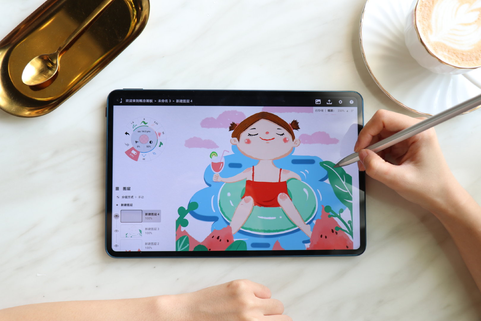 怎样使用华为matepadpro平板绘画,华为平板matepadpro画画笔