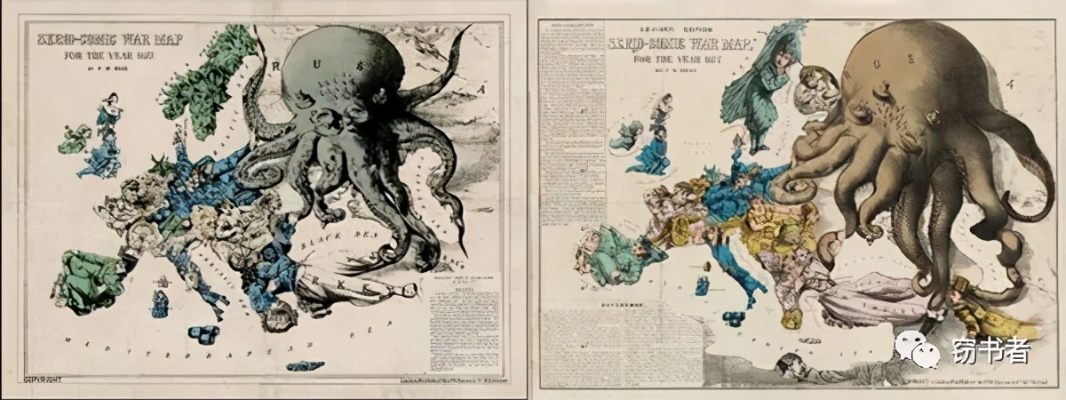 张牙舞爪的邪恶隐喻：西方章鱼地图小史