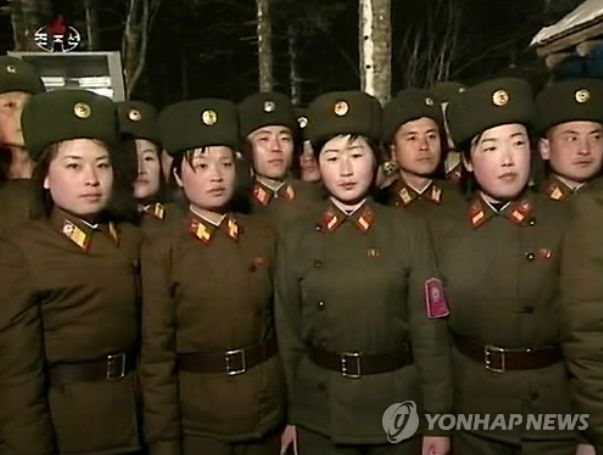 高颜值的朝鲜女兵,70年代朝鲜女兵