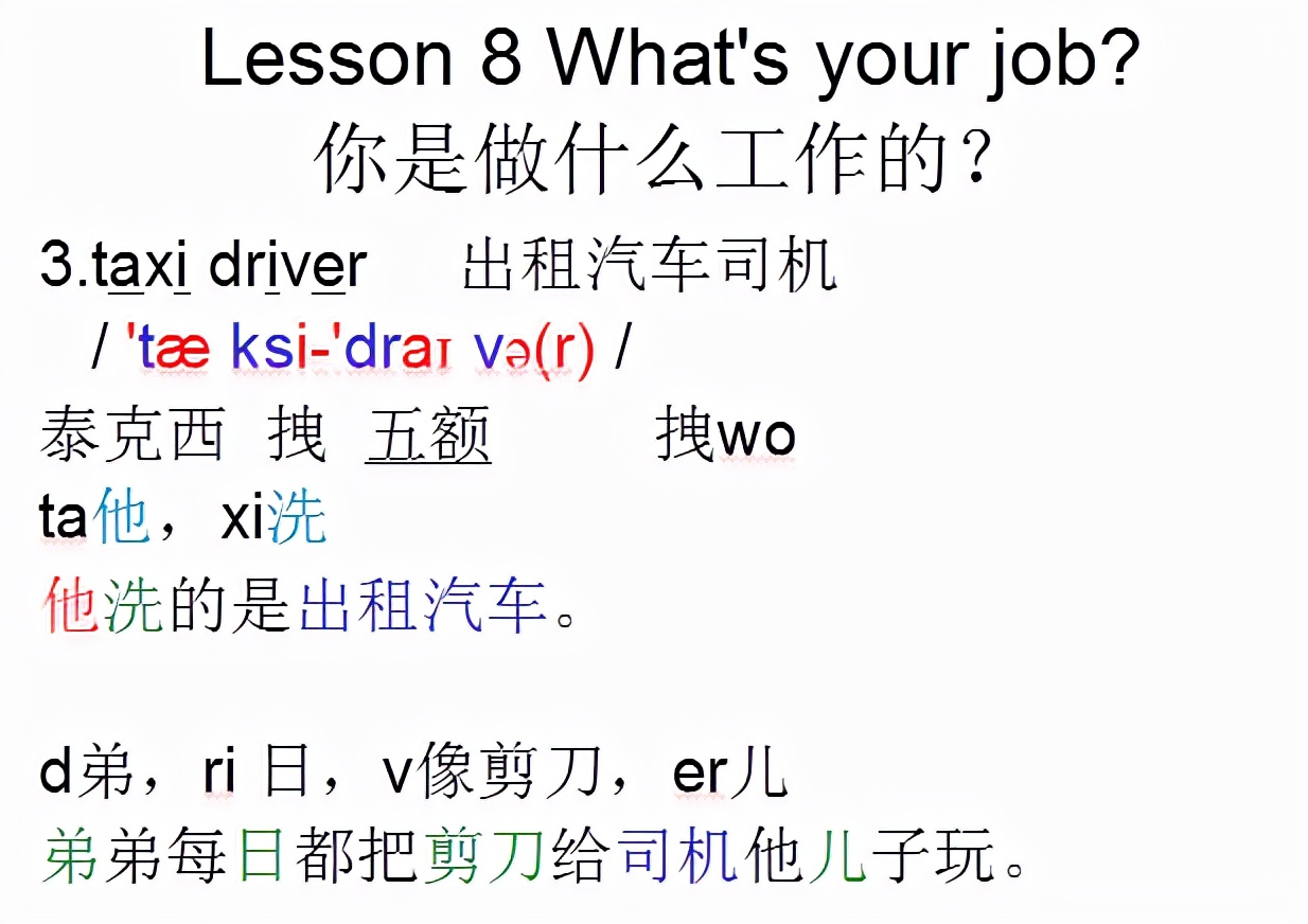 新概念英语第一册lesson10-20,新概念英语第一册语法详解lesson8