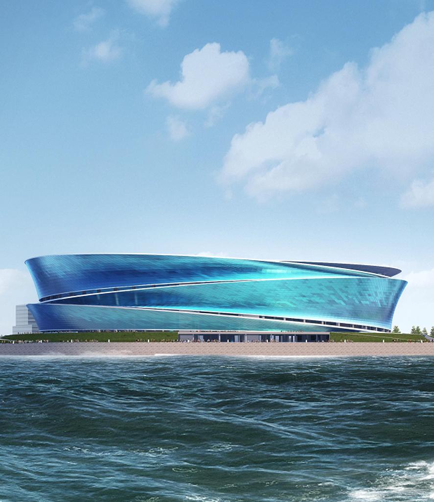 大连梭鱼湾足球场建设结构和设计,大连梭鱼湾专业足球场建造费用